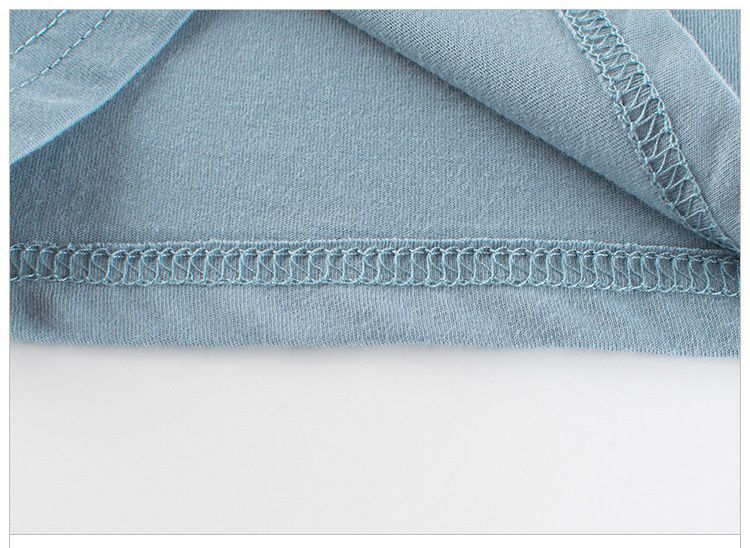 純棉短袖上衣-布偶熊熊-霧藍色