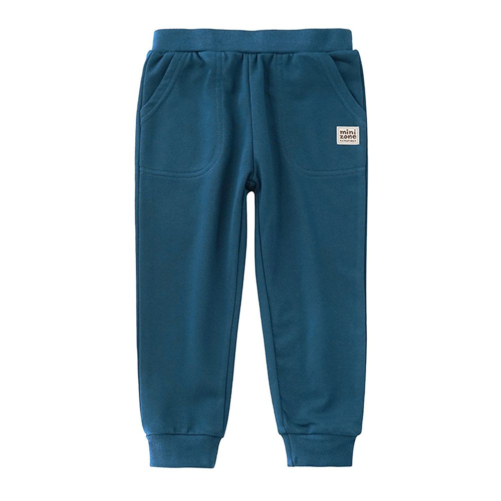 Minizone - 大口袋運動褲-藍綠色