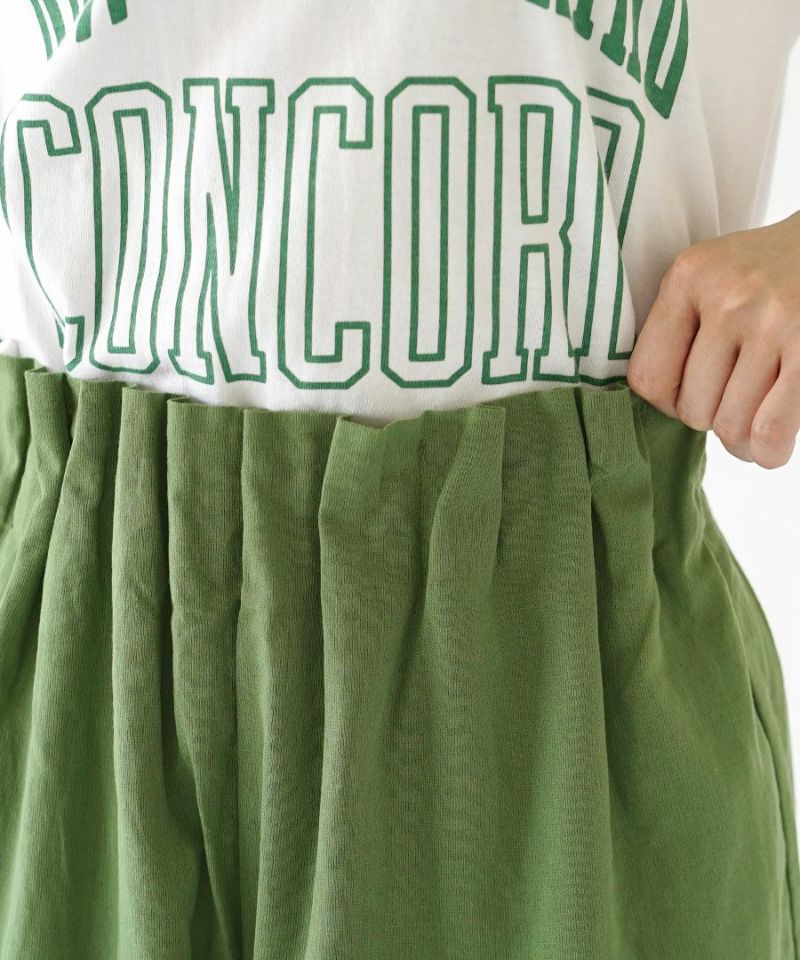 日本 zootie - 純棉仿麻布材質長裙-黃