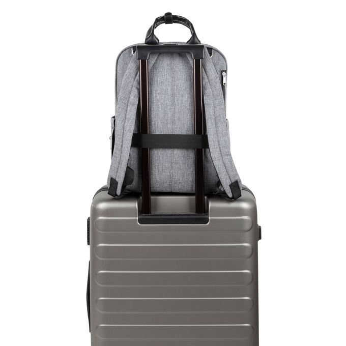 Heine 海恩 - 時尚流行後背包媽媽包 大尺碼媽媽後背包 (WIN-HD17)-黑灰