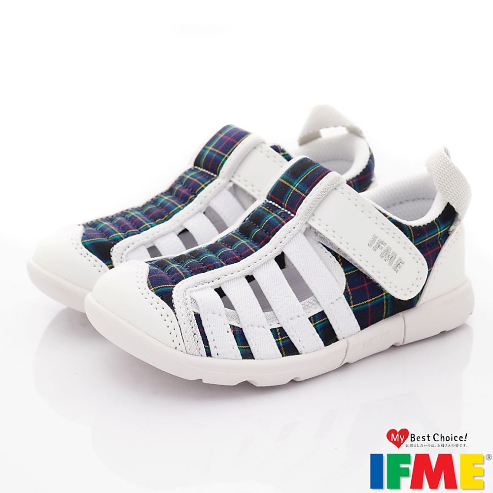 日本IFME - 水涼機能童鞋-IF20-341712白(中小童段)-水涼鞋-白