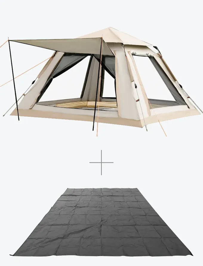 SHANER - 萬用防水地墊-附贈收納袋+地釘