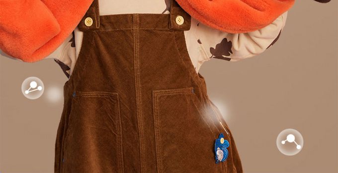 韓國lemonkid - 卡通一體連脖帽(三合一) (橙老虎)