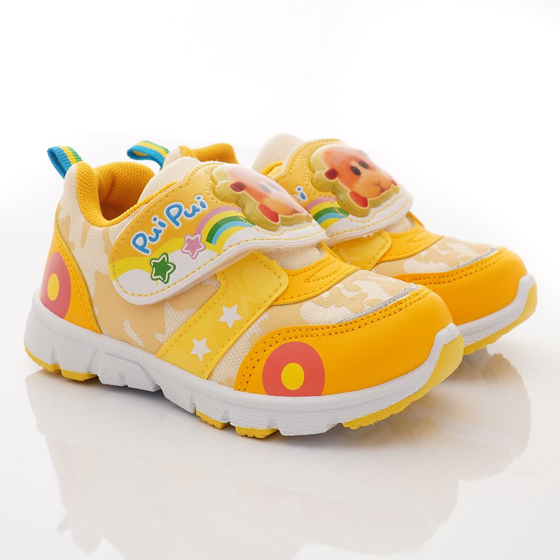 天竺鼠車車 - 台灣製天竺鼠車車電燈鞋款(中小童段)-運動鞋-黃色