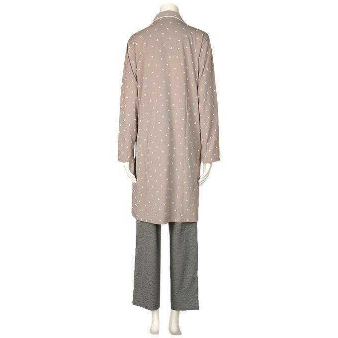 akachan honpo - 長袖家居服-愛心-摩卡色 (M~L)