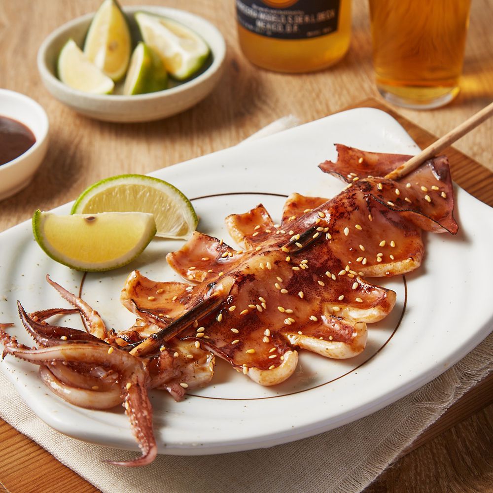 窯烤山寨村 - 日式魷魚串-100g/包