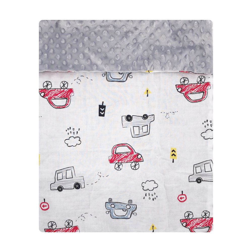 Muslin Tree - 嬰兒泡泡蓋毯 紗布毯 全棉抱被-斑斕小汽車-70*120cm
