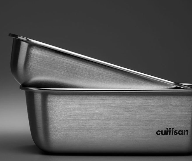 分隔不混味！韓國 Cuitisan 酷藝師保鮮盒 可微波的不銹鋼！