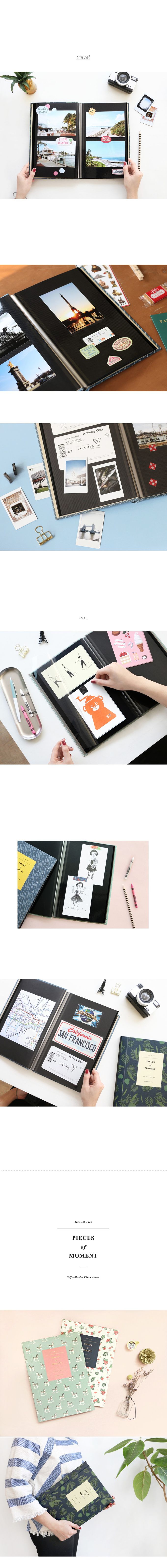 韓國 ICONIC - 韓國製自黏式覆膜DIY相簿-紅鶴綠葉 (21.5x30x2cm)