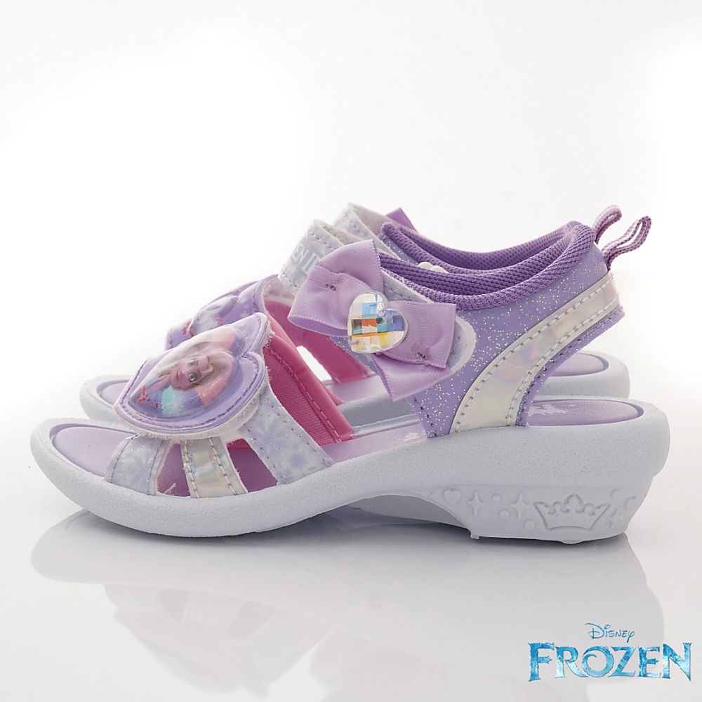 冰雪奇緣 - 台灣製電燈涼鞋(中小童段)-紫