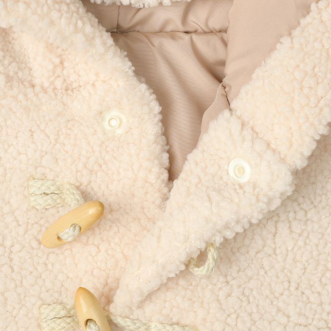 akachan honpo - 牛角外套-熊耳-象牙白色