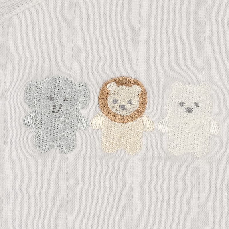 akachan honpo - 保暖絎縫背心 按扣款-灰色 (50~70cm)