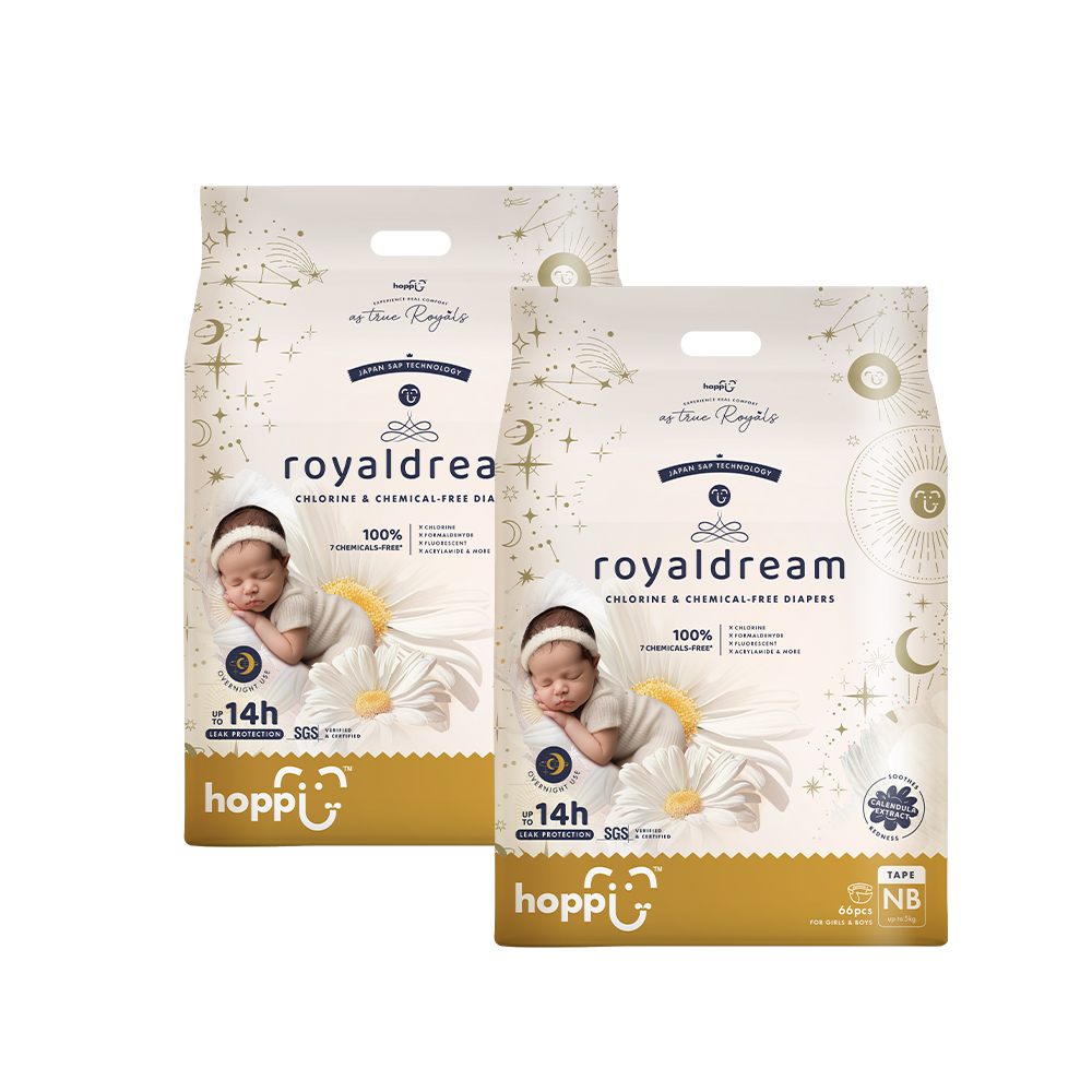 royaldream 皇家系列嬰兒尿布－黏貼型(NB)－66片－2袋