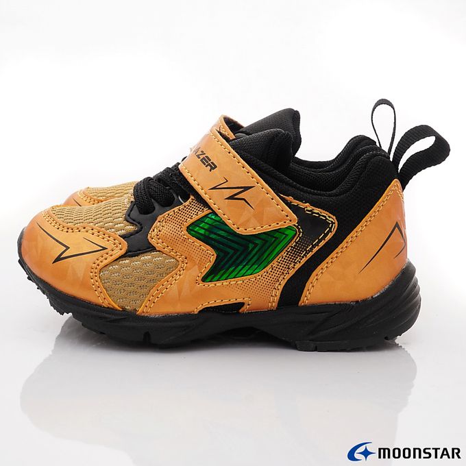 Moonstar日本月星 - 月星閃電電燈競速童鞋-ZB11123金(中小童段)-機能運動鞋-金