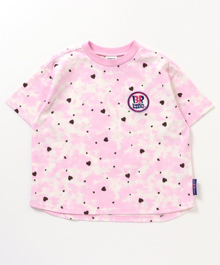 日本 BREEZE - 31冰淇淋聯名 暈染短袖上衣-跳跳糖-薄荷綠