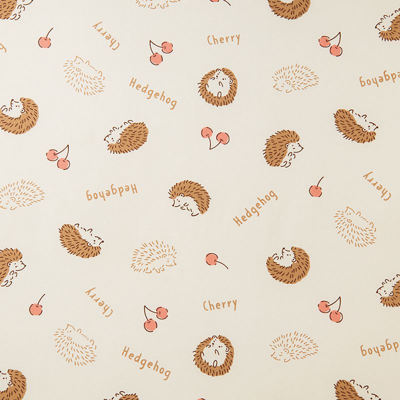 akachan honpo - 午睡被墊3件組-刺蝟-淺卡其色