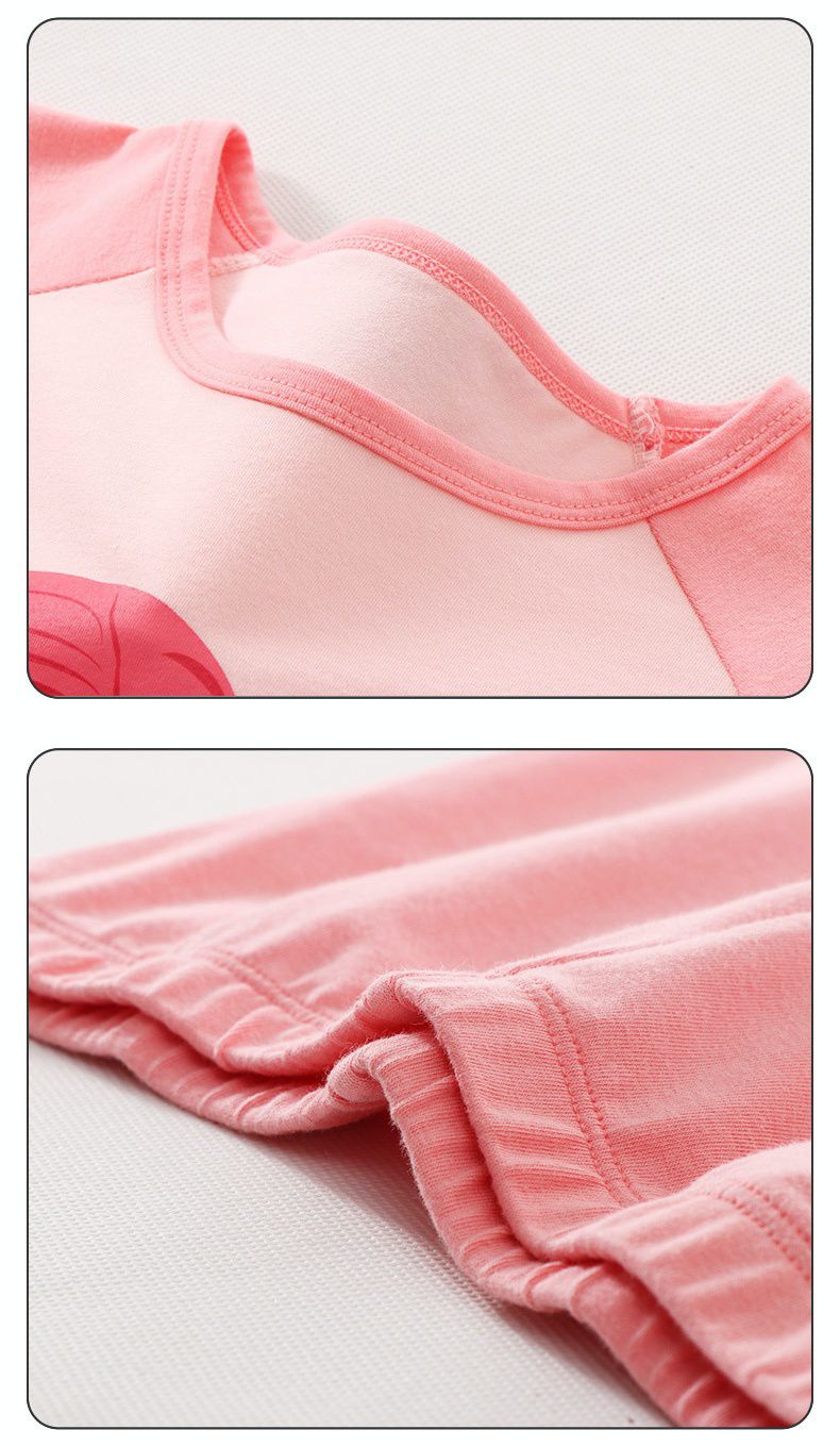 MAMDADKIDS - 萊卡棉長袖家居服套裝-美人魚-粉色