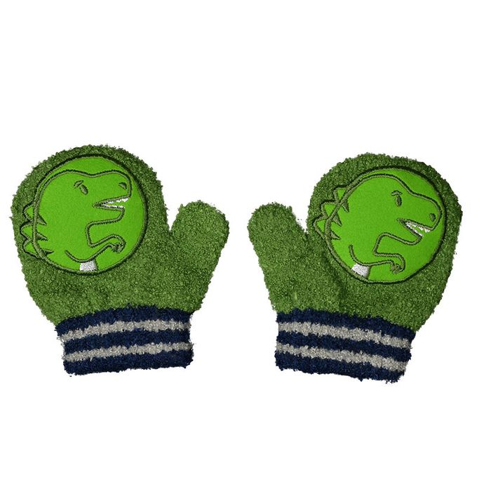 akachan honpo - 手套  啾笛聲-恐龍-綠色 (100cm)