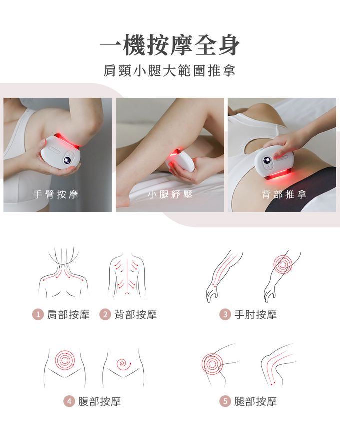 3ZeBra - deepinn 砭石溫感按摩儀/刮痧儀-白色