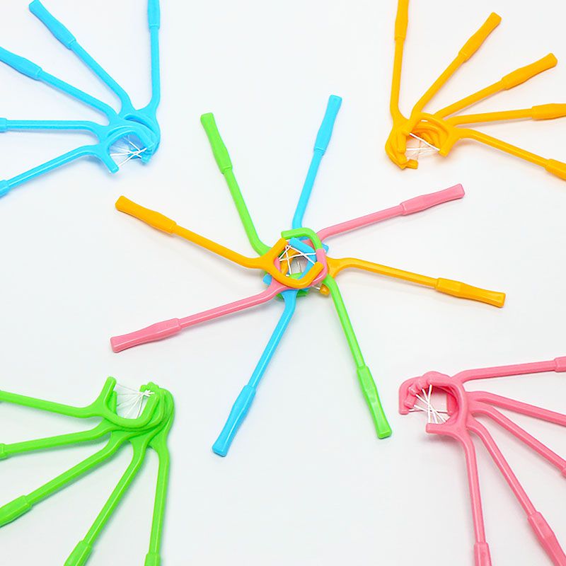 akachan honpo - 色彩繽紛幼童用牙線棒3歲～-30入