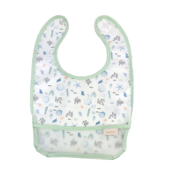 akachan honpo - 用餐圍兜2件組-米白色 (70~95cm)