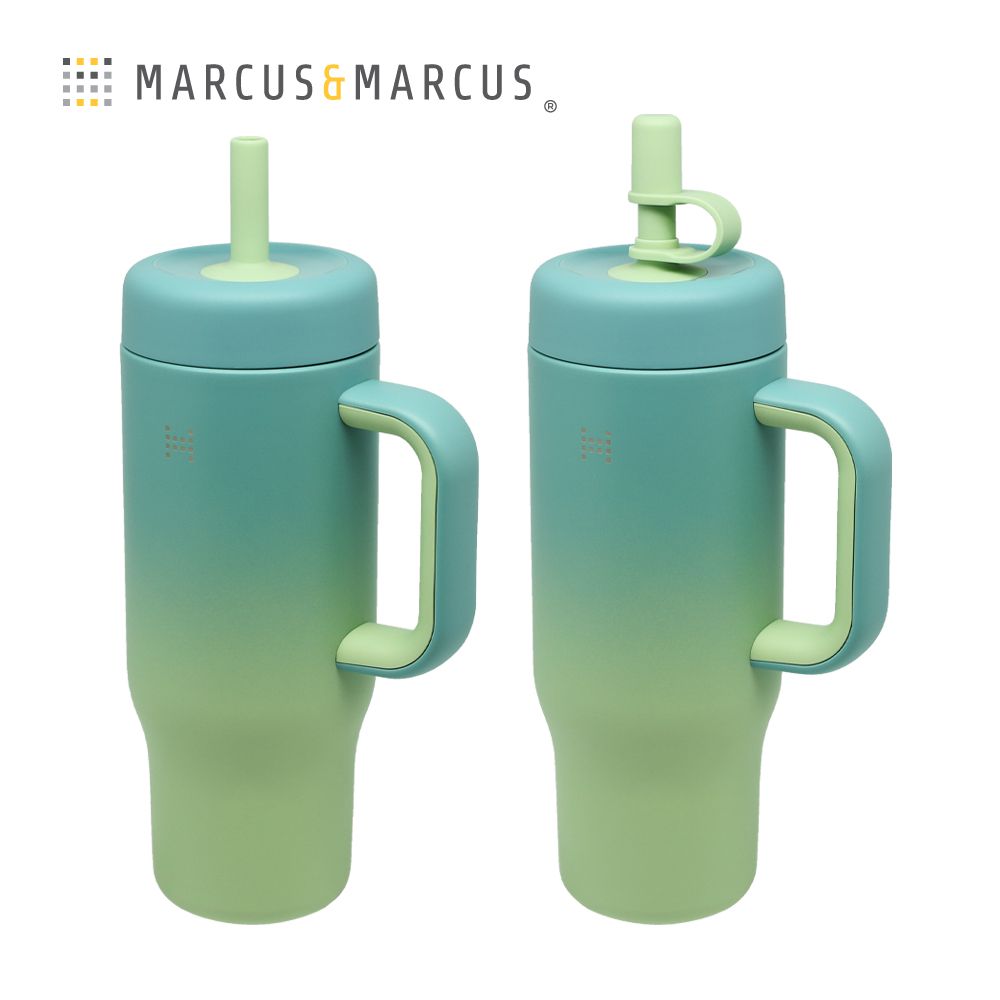 不鏽鋼隨行吸管保冷杯(650 ml)-湖水綠