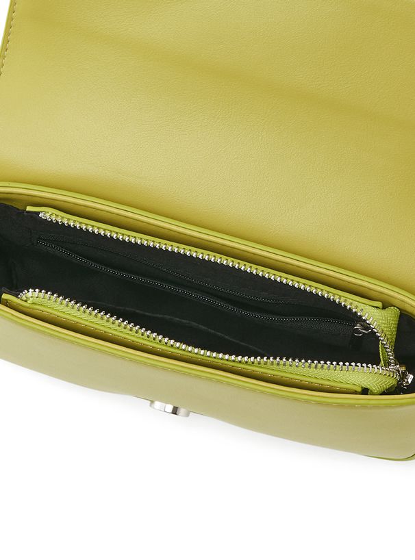 日本 GRL - 方形釦時尚皮質側背包-甜心粉