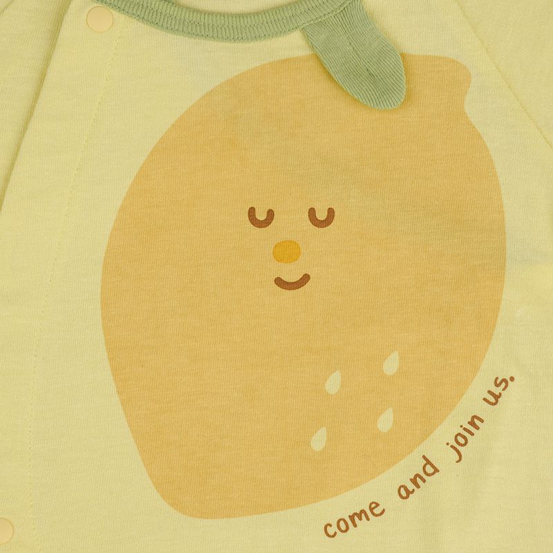 akachan honpo - 短袖兔裝-不露肚款-黃色 (50~60cm)