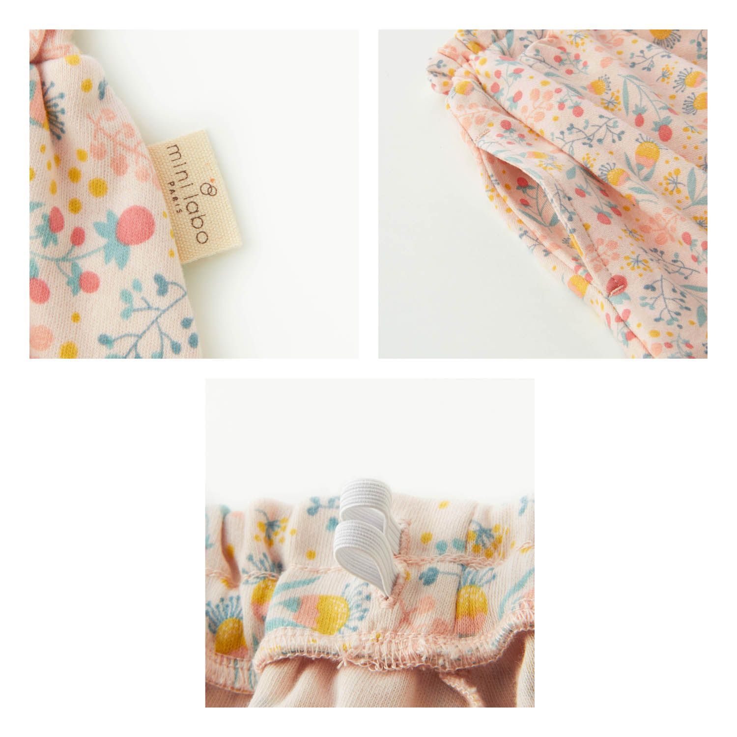 日本千趣會 - 北歐滿版印花純棉短裙-小雛菊-粉