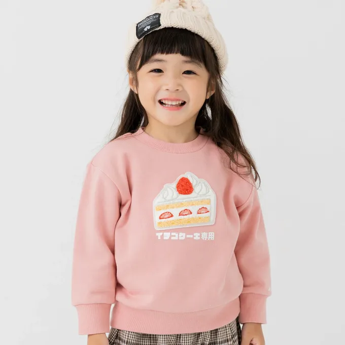 日本 Chil2 - 食物立體刺繡長袖上衣-拉麵-黃