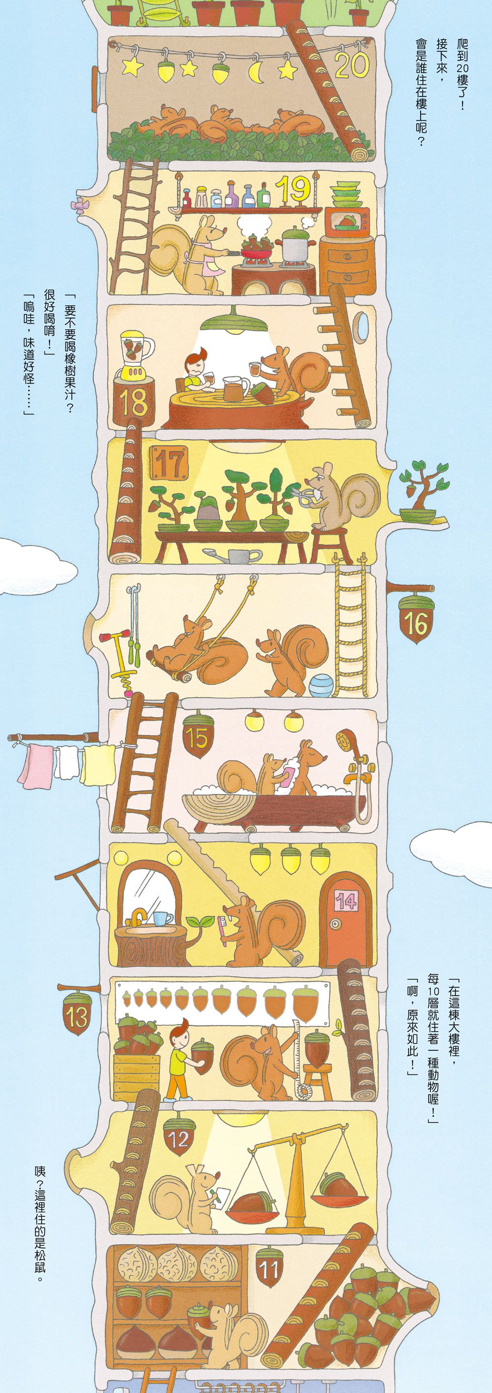 小魯文化 - 【100層樓繪本全收集 - 得獎推薦】-100層樓的家（二版）＋地下100層樓的家＋海底100層樓的家（二版）＋天空100層樓的家