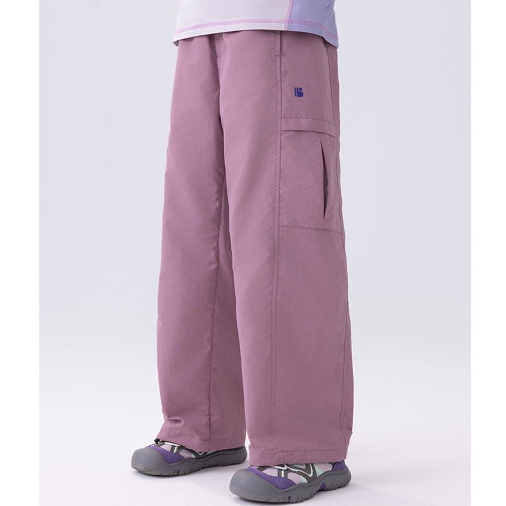 輕量防水速乾登山長褲-粉紫