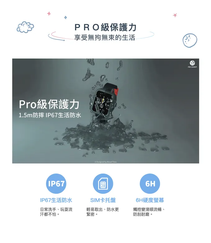 新款功能升級【Herowatch2s pro 兒童智慧手錶】精準定位