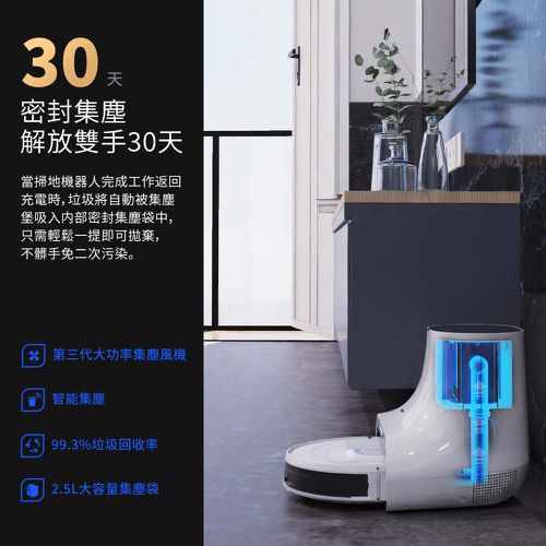 NEABOT Q11 自動集塵堡 掃拖機器人-3.3kg