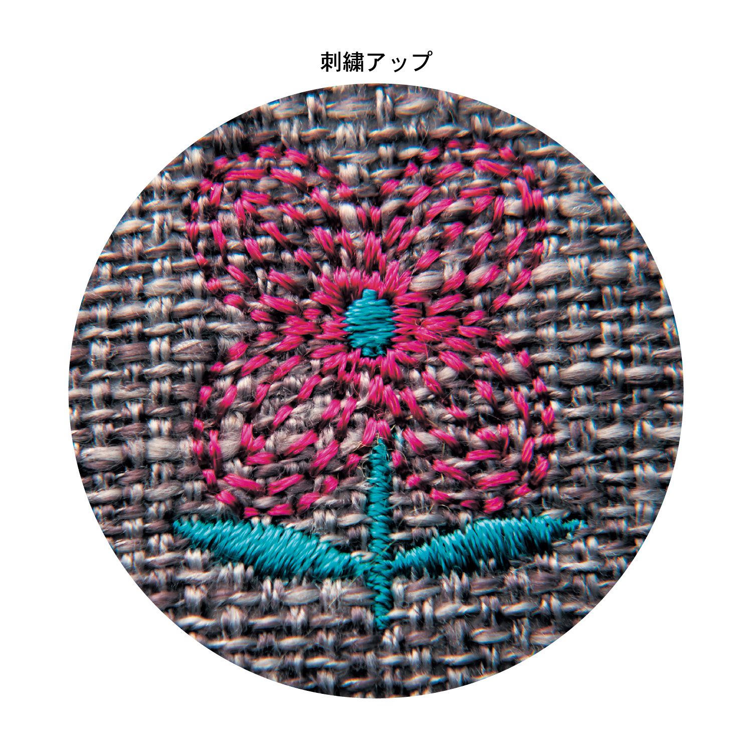 日本千趣會 - 北歐風 棉麻刺繡舒適室內拖-花朵-米