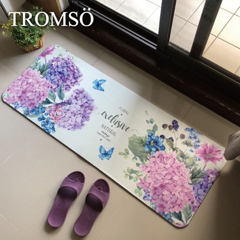 TROMSO - 廚房防油皮革地墊-繡球花語-120x45公分