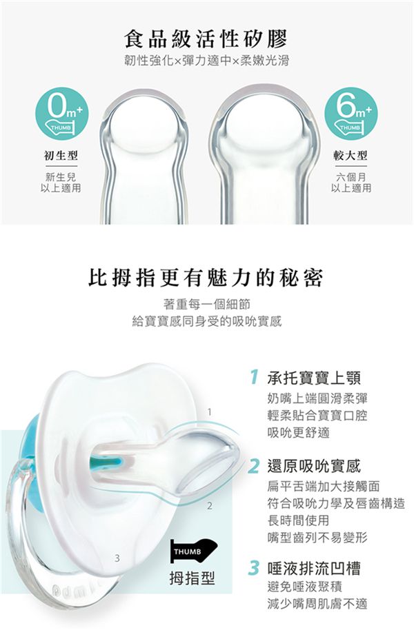 Simba 小獅王辛巴 - 蘿蔓拇指安撫奶嘴-香草(天藍)-初生(0-6M)