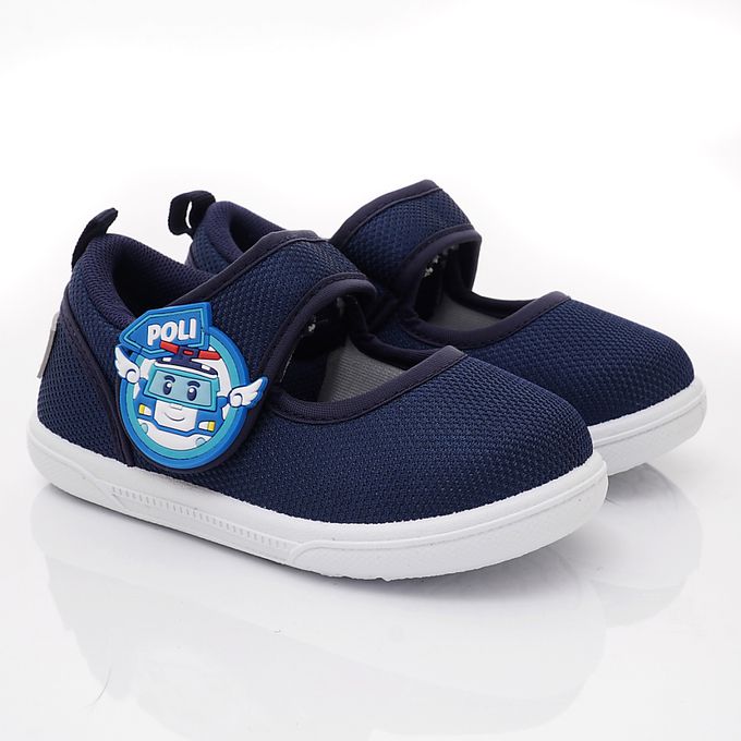 台灣製POLI休閒室內鞋-POKP10516藍(中小童)-室內休閒鞋-藍