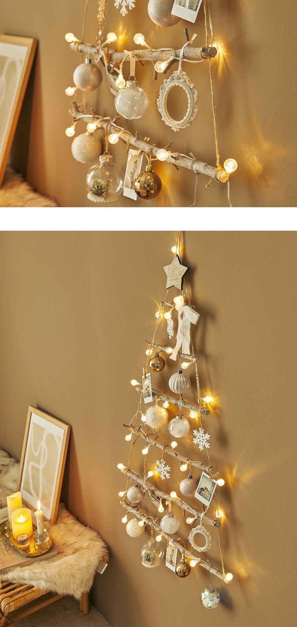 韓國 Bebe Deco - DIY聖誕樹/聖誕壁飾燈-白雪童話 (樹高80cm，樹寬68cm，約0.6kg)