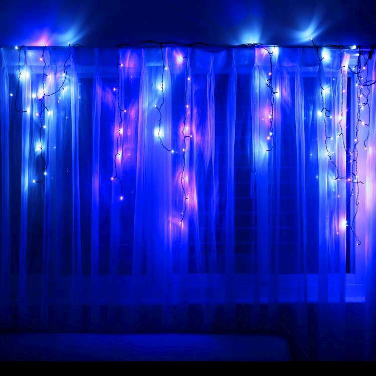 MODACore 摩達客 - LED燈100燈冰條燈聖誕燈情境裝飾燈-藍白光-附贈IC控制器