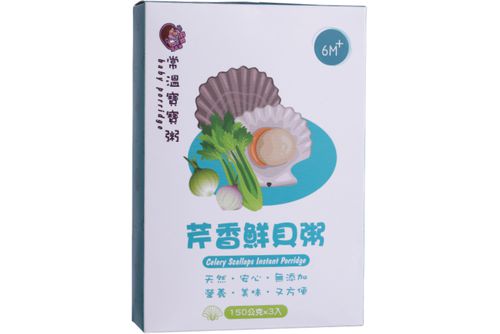 中寶寶-芹香鮮貝粥-150g*3