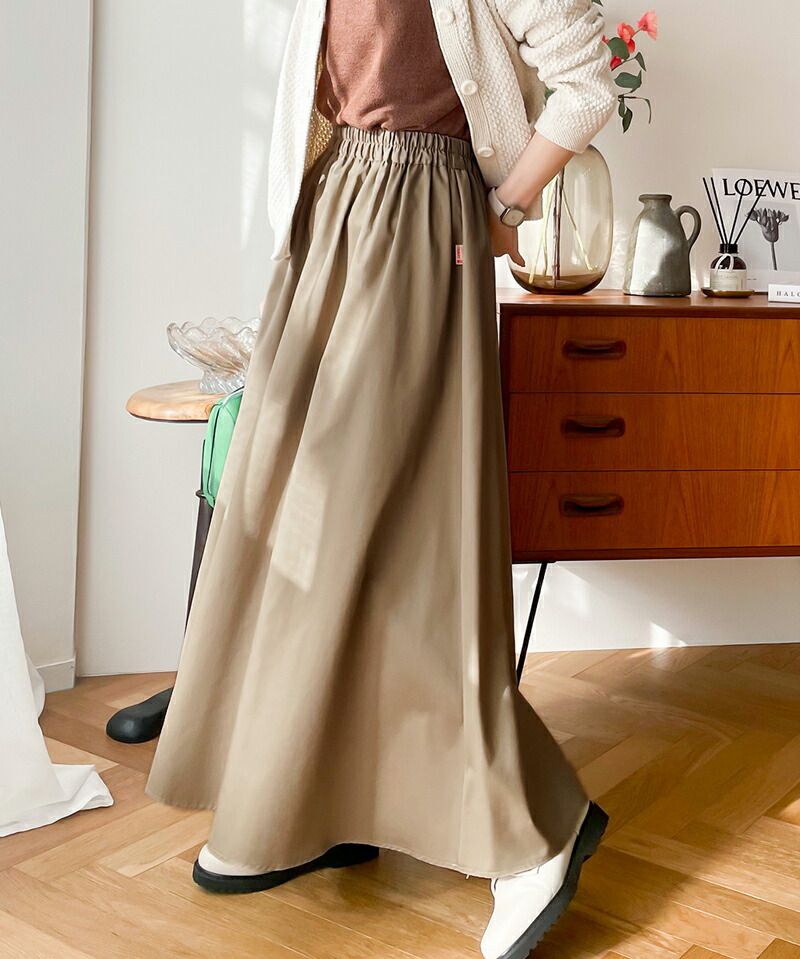 日本 Classical Elf - 百搭垂墜感修身長裙-黑