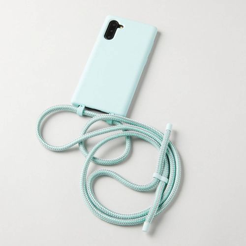 韓國 ARNO - 可拆式編繩背帶單色手機殼-清爽綠 (iPhone-XR)
