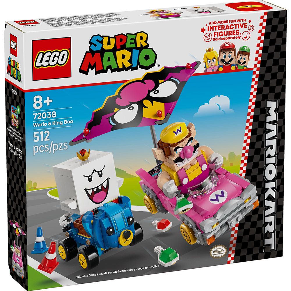LEGO 72038 Super Mario 超級瑪利歐系列 2508 - 瑪利歐賽車 - 瓦利歐與害羞幽靈王