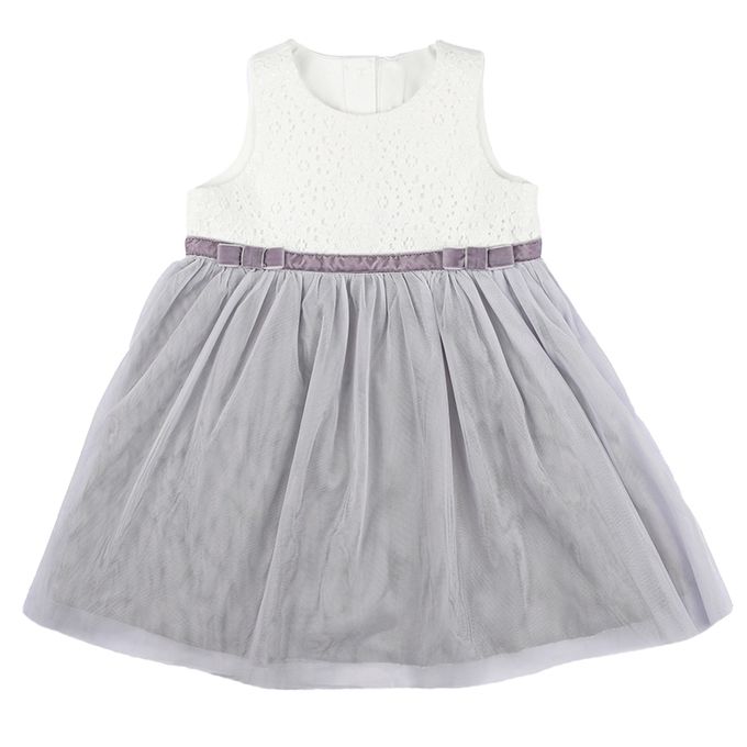 akachan honpo - 洋裝 薄紗&蕾絲-紫色