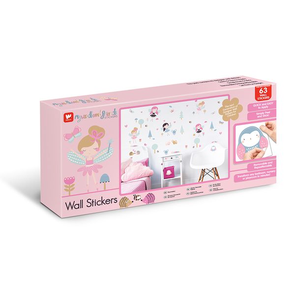 英國 Walltastic - 童趣壁貼-花仙子-63張貼紙