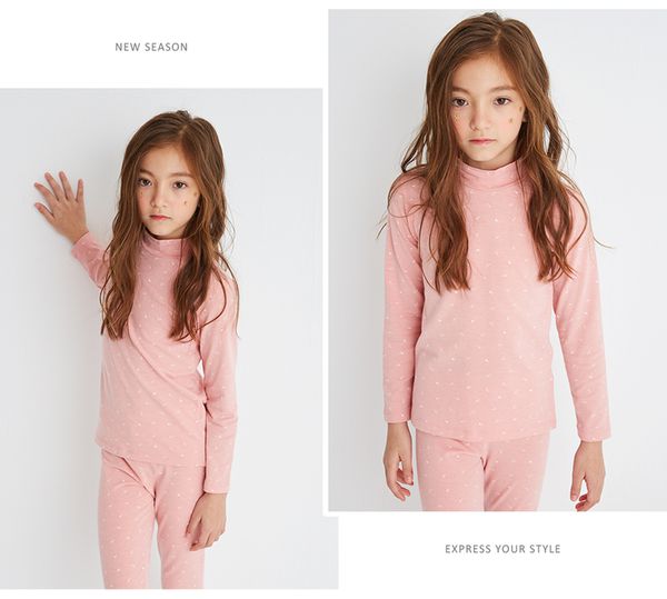 麗嬰房 Little moni - 發熱紗高領上衣-粉紅