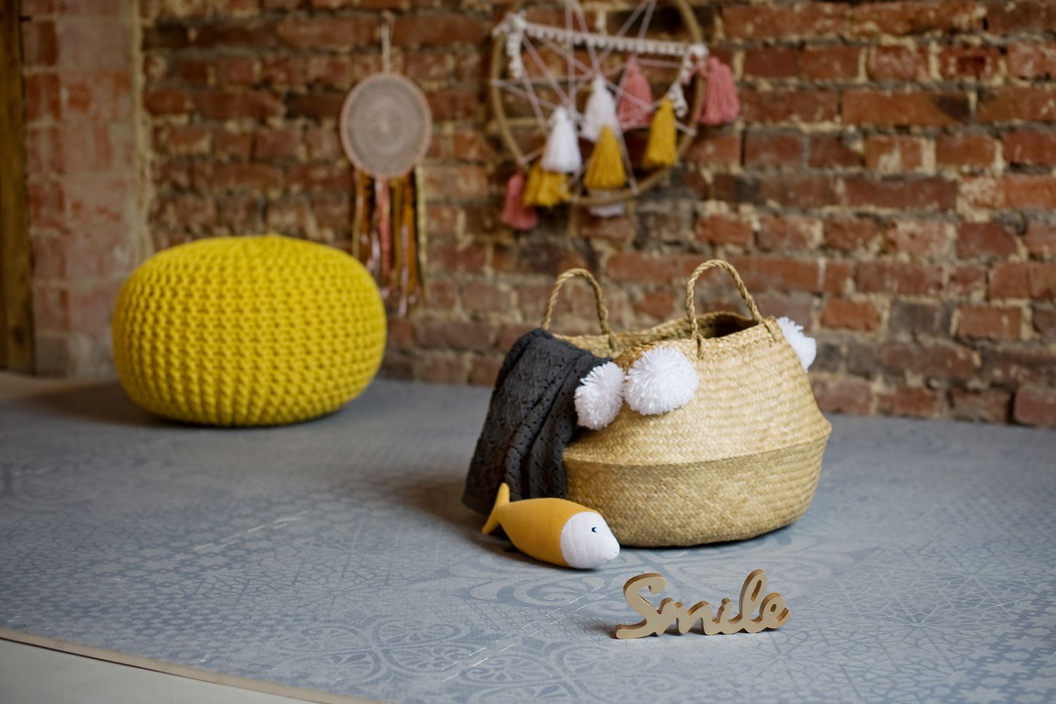 德國 toddlekind - 波斯風系列遊戲地墊-煙霧灰-一組6片