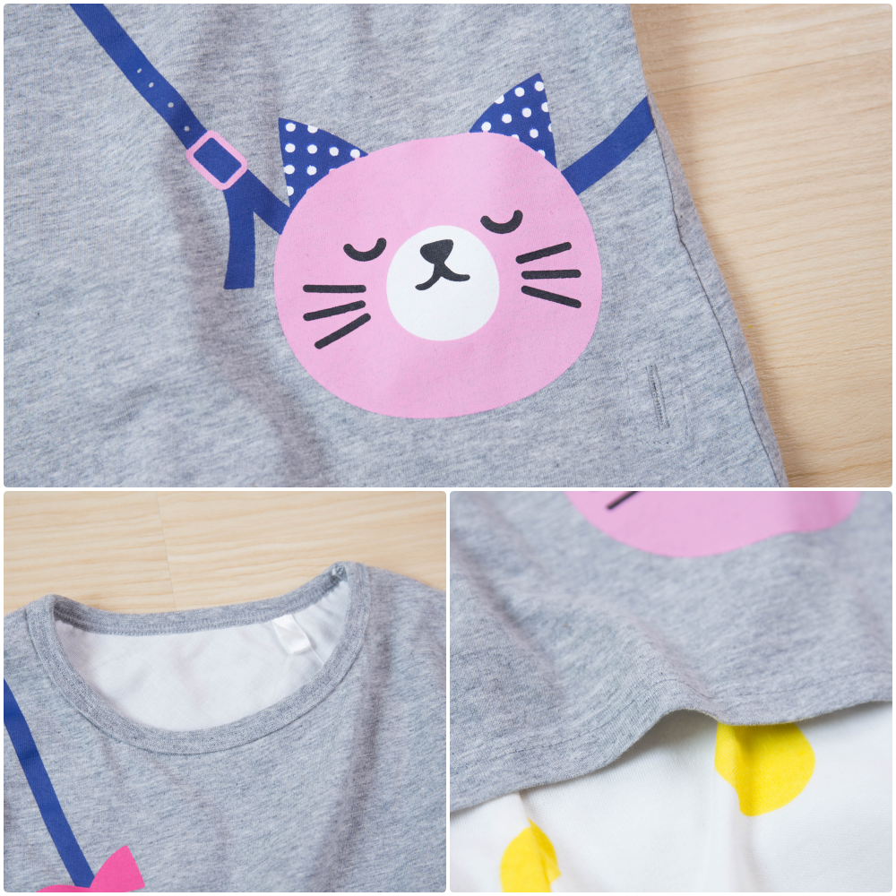 akachan honpo - 女短袖家居服CoCupa!! 背部為棉紗-冰淇淋兔-米白色