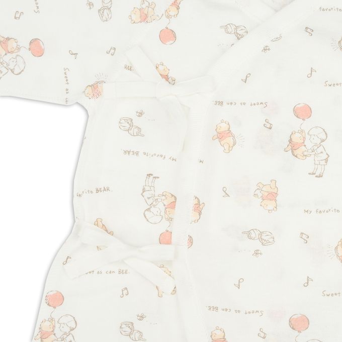 akachan honpo - 嬰兒用品5件組-小熊維尼-淺卡其色